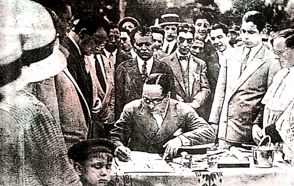 El presidente de Unión, el señor Francisco Luis Anello firmó el acta.