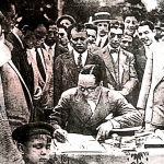 El presidente de Unión, el señor Francisco Luis Anello firmó el acta.
