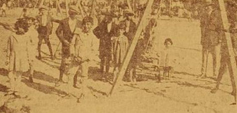 Imágenes del parque infantil. Foto: Diario El Orden del 30/4/1929.