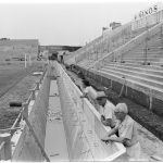 Construcción fosos laterales, 1976